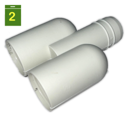 Union para tubo desague A.A. Ø 16/16 mm