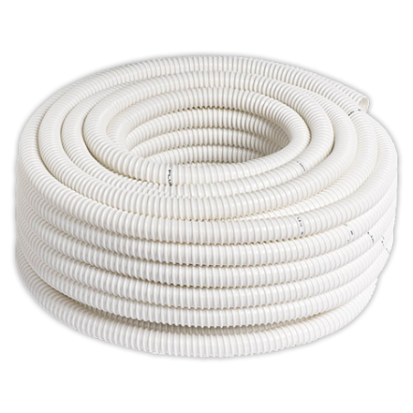 Tubo desagüe anillado Ø 16 mm blanco