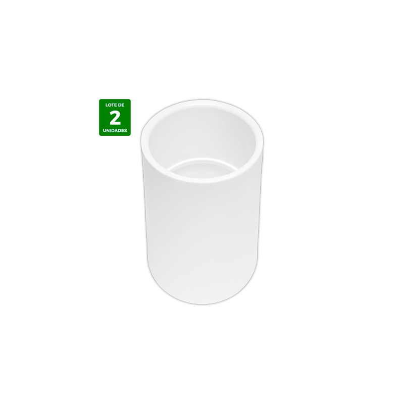 Union desagüe rigido PVC Ø 25 mm Blanco