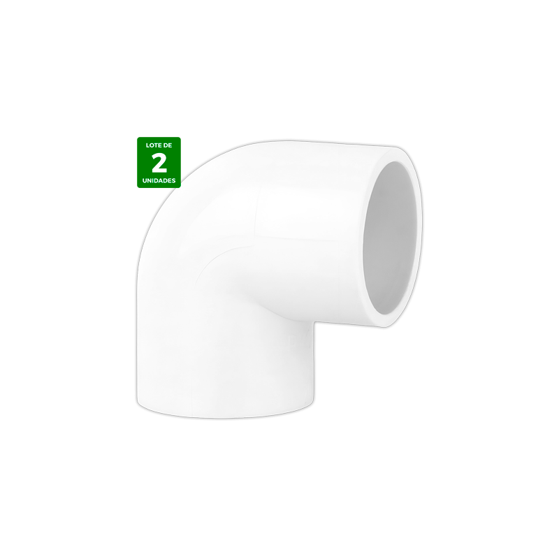 Codo desagüe PVC 90° Ø 25 mm Blanco