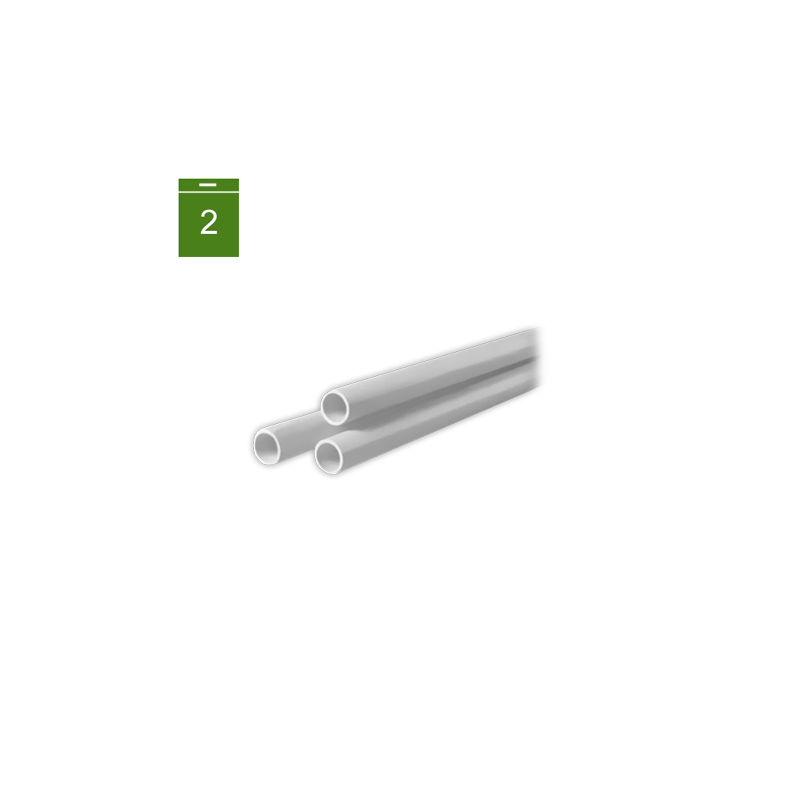 Tubo desagüe rigido PVC Ø 20 mm blanco