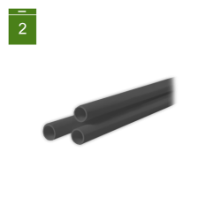 Tubo desagüe rigido PVC Ø 20 mm gris