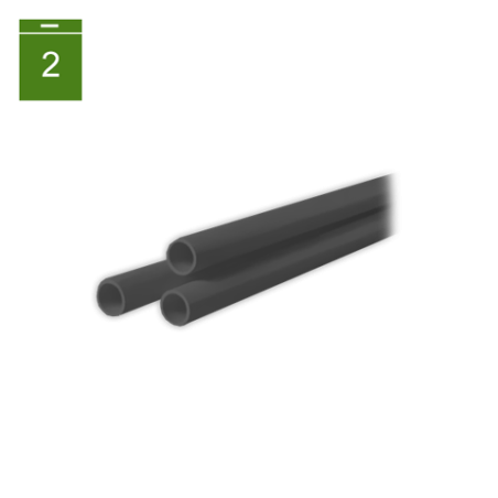 Tubo desagüe rigido PVC Ø 20 mm gris
