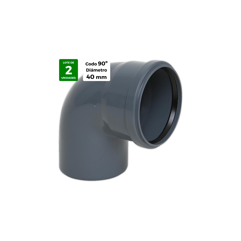 Codo PP Insonorizado 90° Ø 40 mm