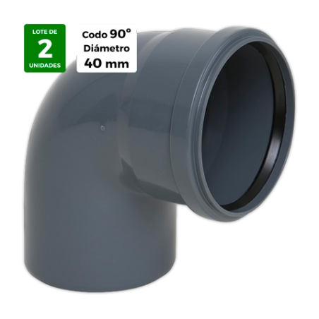 Codo PP Insonorizado 90° Ø 40 mm