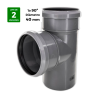 Derivacion T PP Insonorizado Ø 40 mm