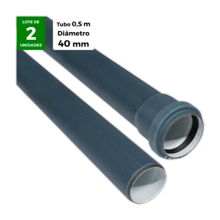 Tubo PP Insonorizado Ø 40 mm barra 0,5 m