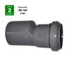 Reduccion PP Insonorizado Ø 50-40 mm M-H