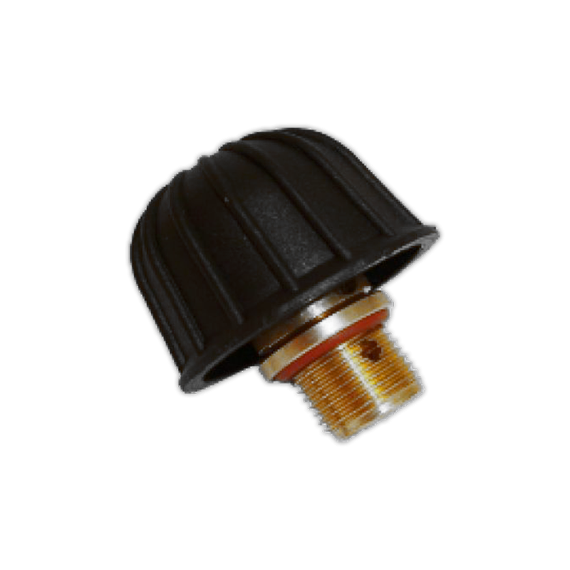 Tapon vaporeta 1/4 macho con seguridad