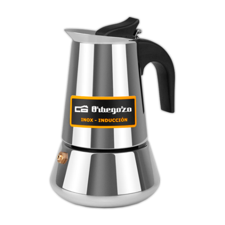 Cafetera italiana inox ORBEGOZO KFI260 A