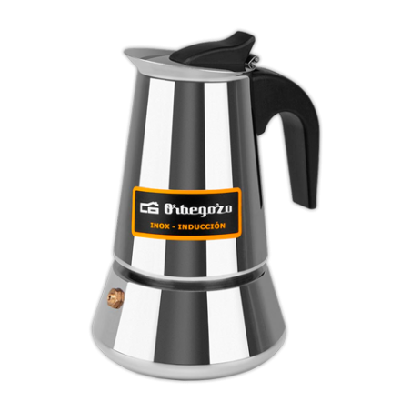 Cafetera italiana inox ORBEGOZO KFI460 A