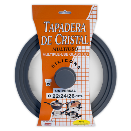 Tapa universal cristal silicona