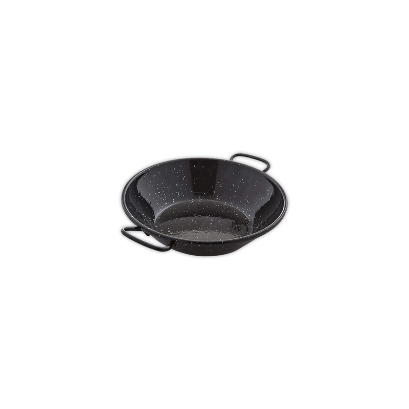 Paella honda esmaltada 18 cm