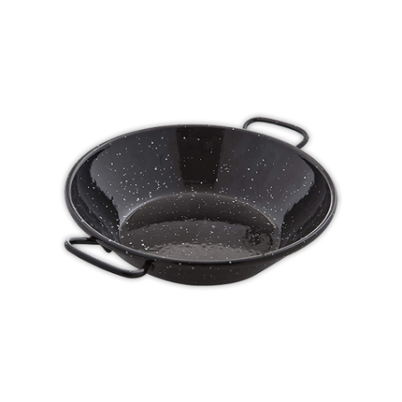 Paella honda esmaltada 18 cm