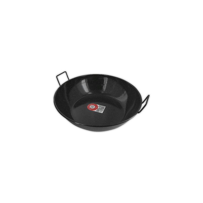 Paella honda esmaltada 24 cm