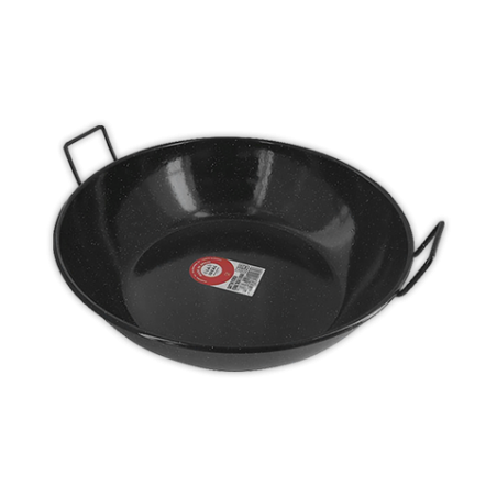 Paella honda esmaltada 24 cm