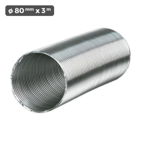 Tubo extensible 3 m diametro 80 mm