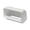Codo 90° vertical rectangular 110x55 mm