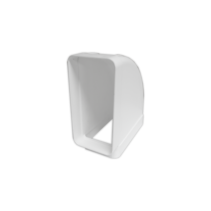 Codo 90° horizontal rectangul. 110x55 mm