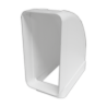 Codo 90° horizontal rectangul. 110x55 mm