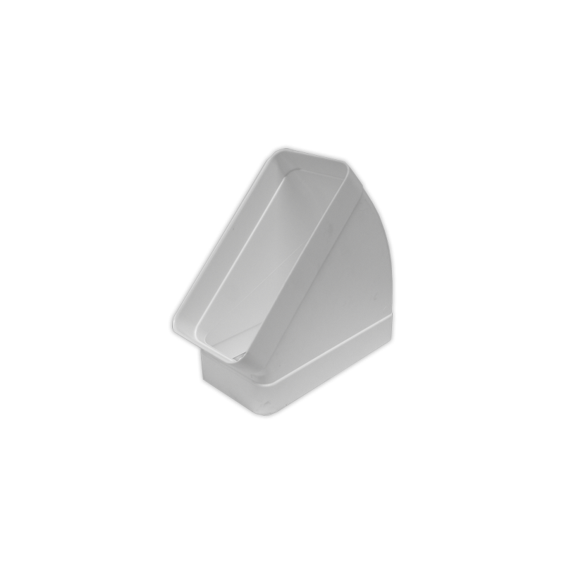Codo 45° horizontal rectangul. 110x55 mm