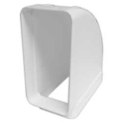 Codo 90° horizontal rectangul. 170x90 mm