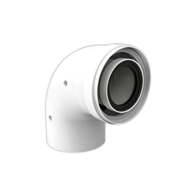 Codo coaxial FIG Ø 60/100 mm M/H 90°