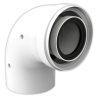 Codo coaxial FIG Ø 60/100 mm M/H 90°