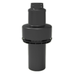 Terminal coaxial vertical FIG Ø 80/125