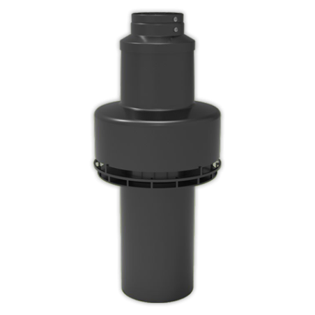 Terminal coaxial vertical FIG Ø 80/125
