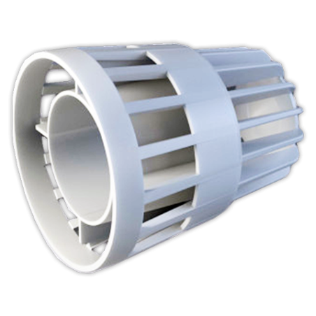 Terminal coaxial horizontal FIG Ø 60/100