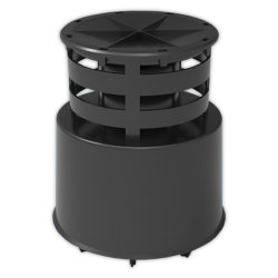 Terminal coaxial vertical FIG Ø 60/100