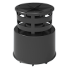 Terminal coaxial vertical FIG Ø 60/100