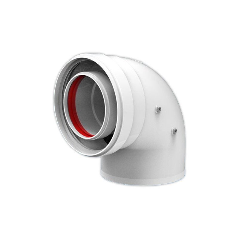Codo coaxial FIG Ø 80/110 mm M/H 90°