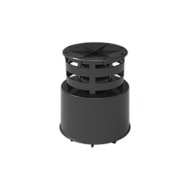 Terminal coaxial vertical FIG Ø 80/110