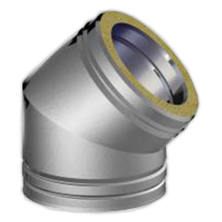 Codo DINAK Ø 125 mm M/H 45°