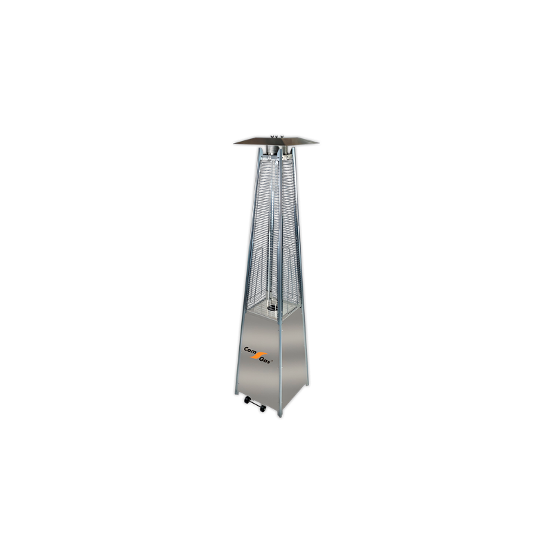 Estufa exterior COMGAS PIRAMIDE PLATA | APLIUM