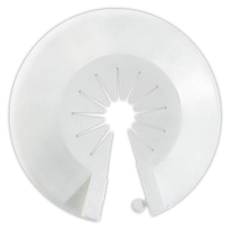 Placa embellecedora de pared 1 tubo