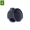 Rueda Estufa Ø 39 mm vastago Ø 6,3 mm