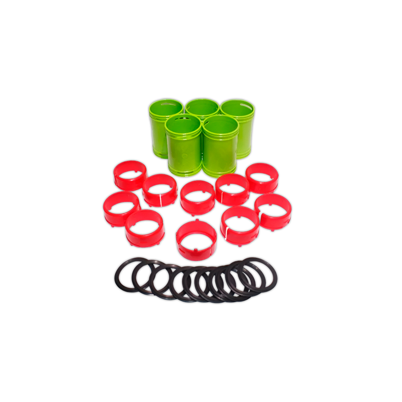 Kit 5 conectores rapidos WOLF DN75/63