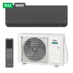 Aire FUJITSU SPLIT ASY35-KJ Negro