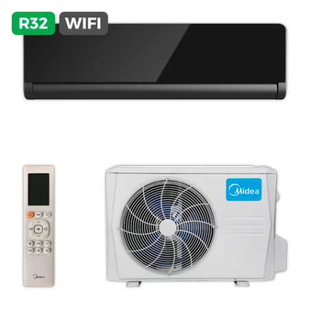 Aire MIDEA SPLIT PURE GLASS-26 Negro