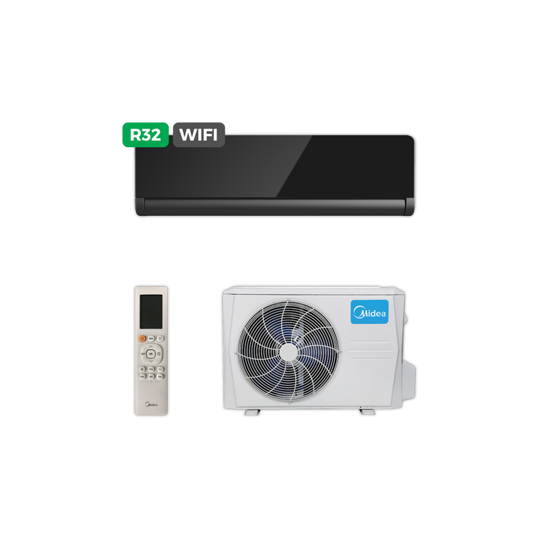 Aire MIDEA SPLIT PURE GLASS-35 Negro