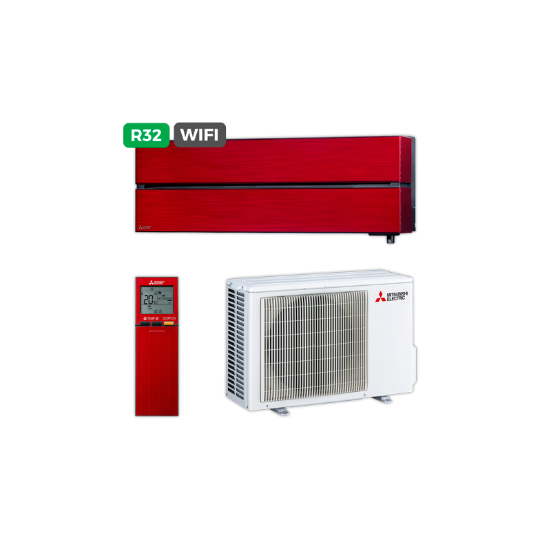Aire MITSUBISHI SPLIT MSZ-LN35VGR Rojo