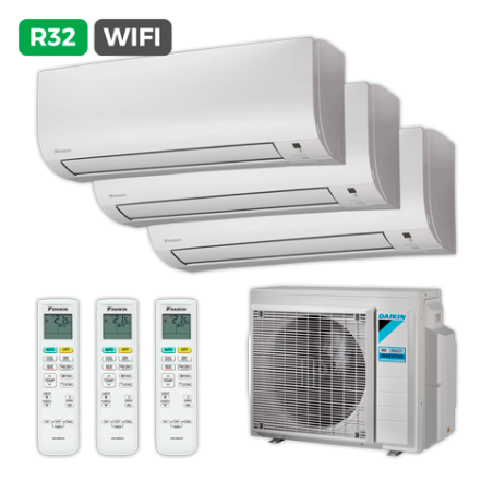 Aire DAIKIN SPLITx3 SENSIRA KIT 3MXF52F2