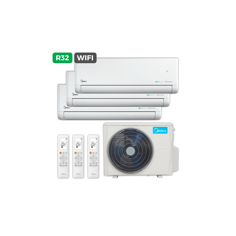Aire MIDEA SPLITx3 SOLUNAR 25x2-35/M3O27