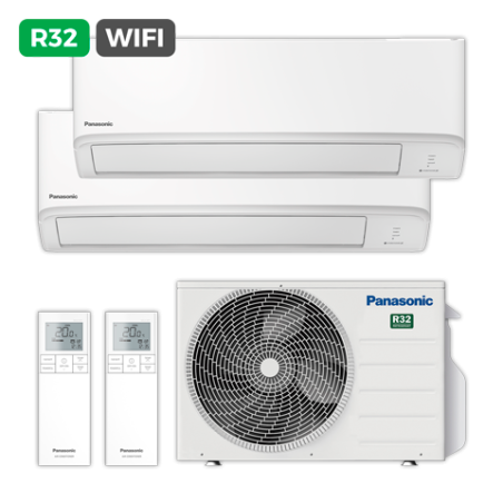 Aire PANASONIC SPLITx2 KIT-2TZ2525-ZBE