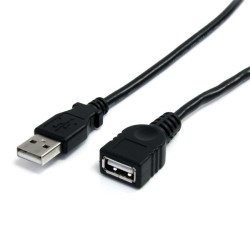 3m Black USB Extension Cable A to A
