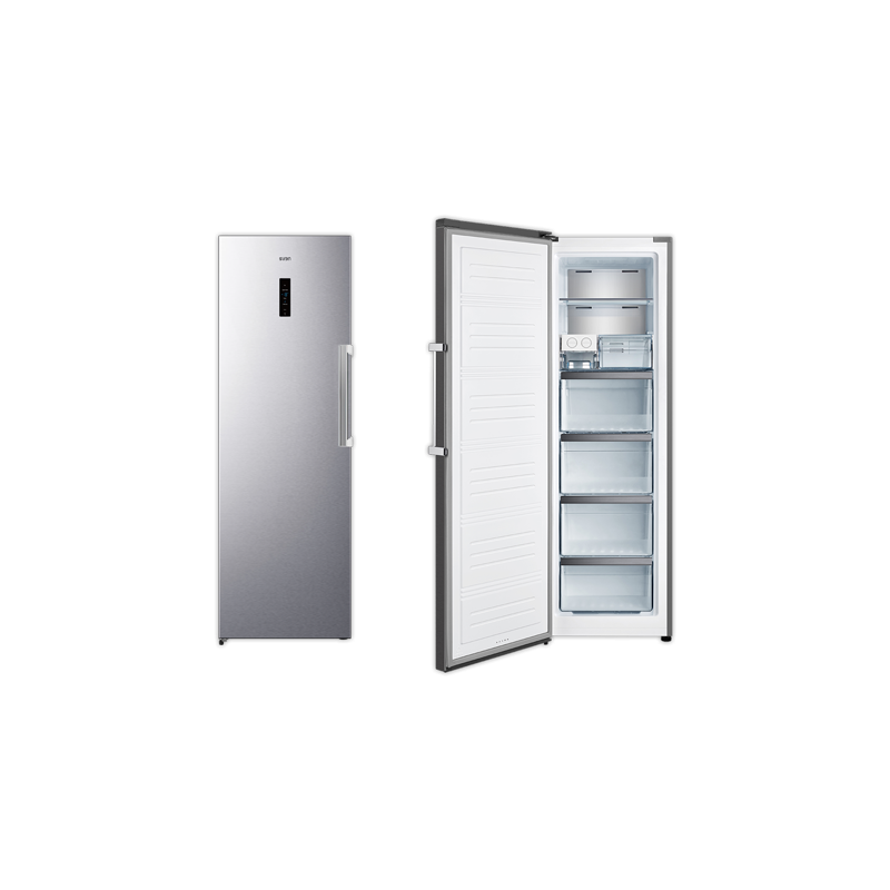 Congelador vert. SVAN SCV185600ENFX Inox