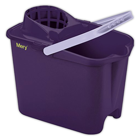 Cubo con escurridor MERY Lila